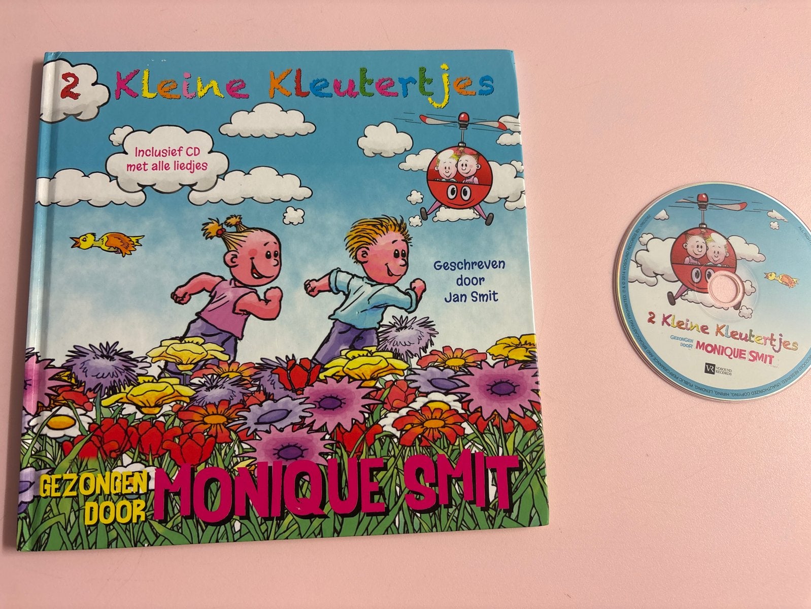 2 Kleine Kleutertjes Boek + CD - Monique Smit & Jan Smit, Gelezen, Non-fictie, Jongen of Meisje, Ophalen of Verzenden