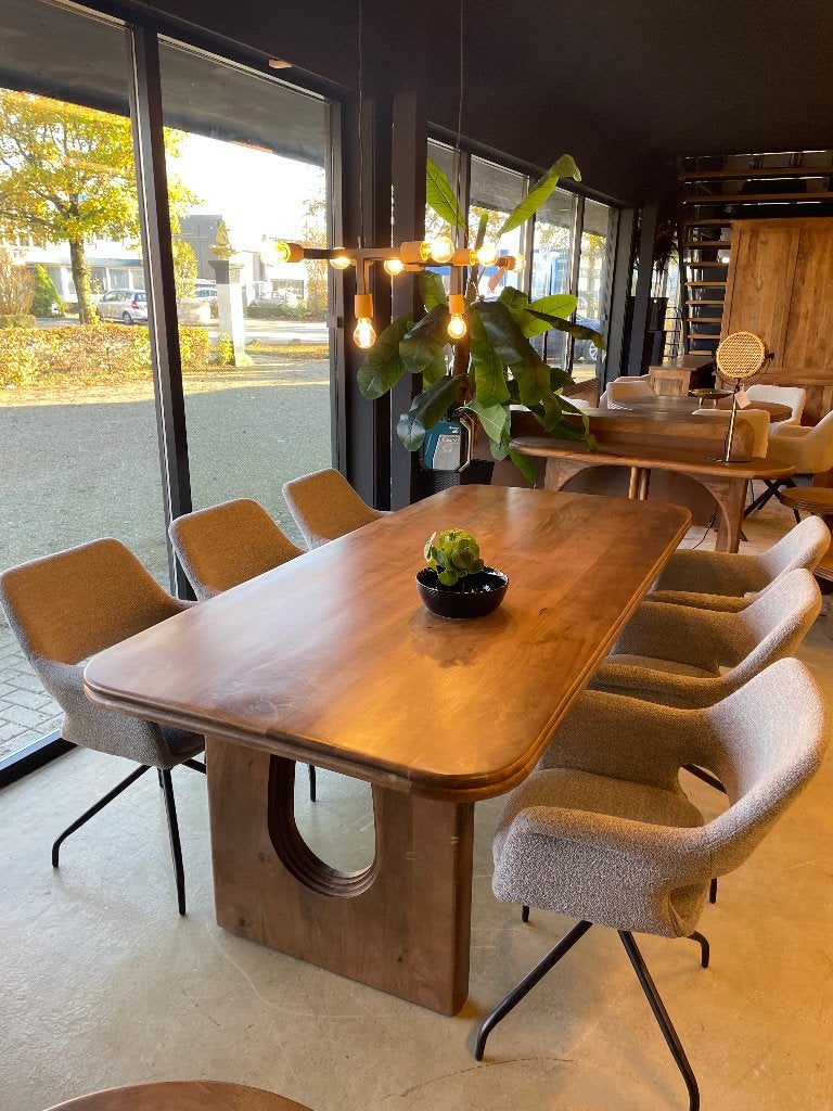 LEEGVERKOOP BIJ CHEFMEUBEL WALNOOT JAPANDI 799 VOORRAAD !, Bruin, Nieuw, Ophalen of Verzenden, Modern