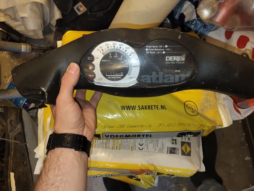 Derbi Atlantis kilometerteller met dashboard, Ophalen of Verzenden