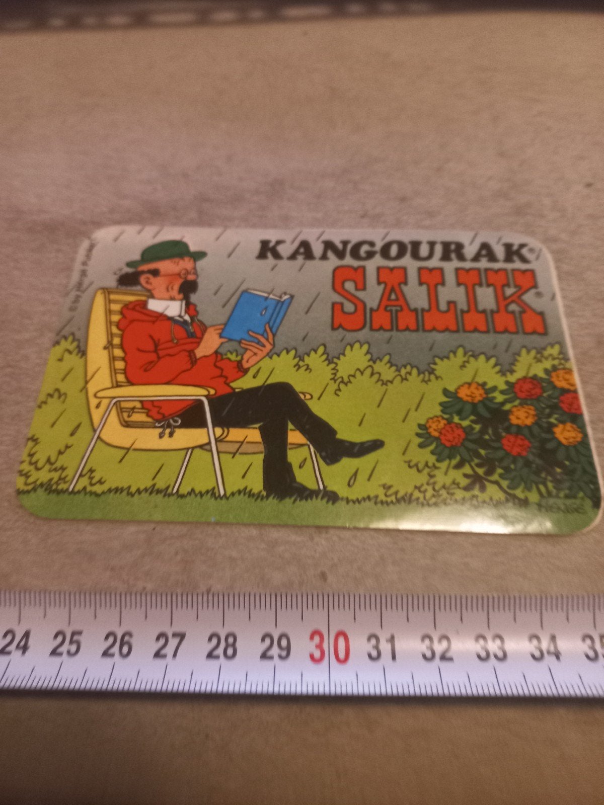 Vintage Kangourak Salik sticker - stripfiguur, Ophalen of Verzenden, Gebruikt