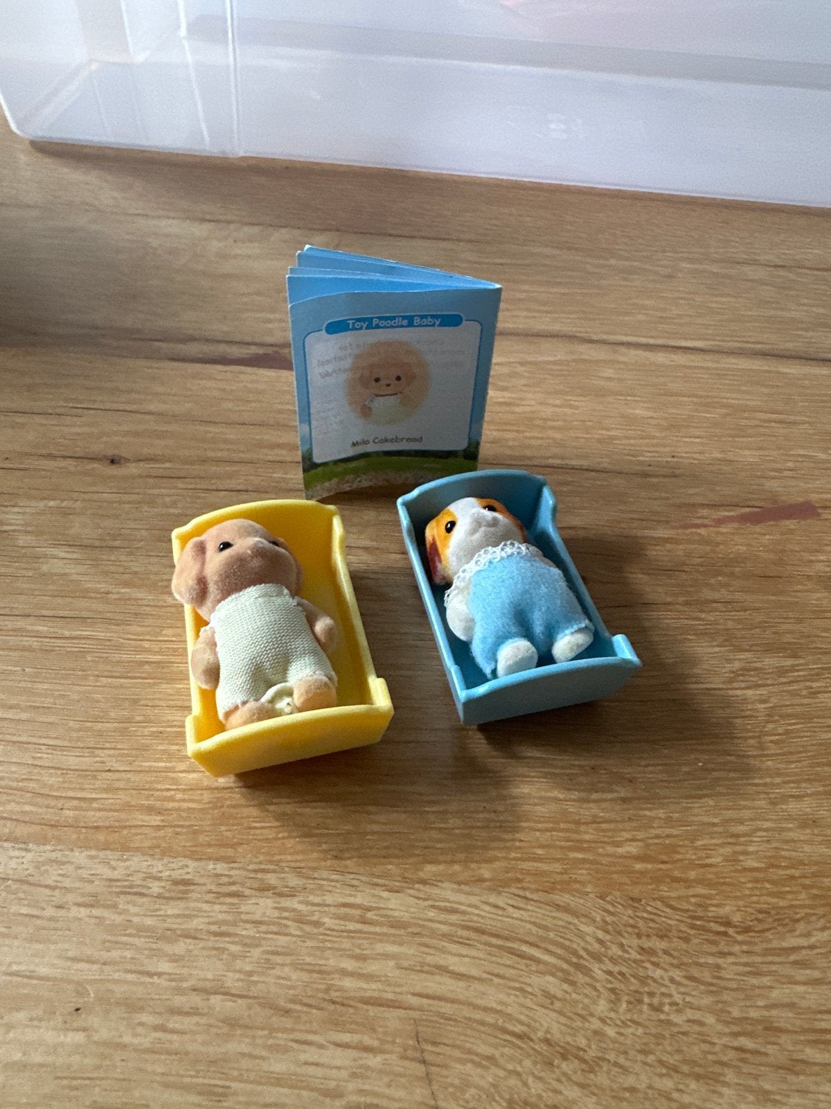 Sylvanian Families Toy Poedel Baby's met wiegjes, Ophalen of Verzenden, Gebruikt