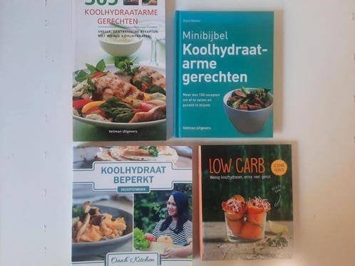 set van 4 boeken koolhydraatarme recepten / leefstijl, Boeken, Ophalen of Verzenden, Zo goed als nieuw