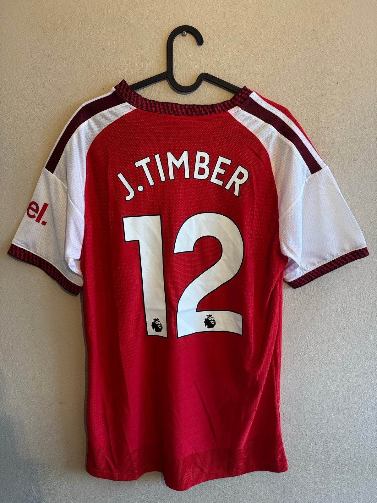 Arsenal 26/27 Thuisshirt Player Version Timber #12 Maat L, Maat 52/54 (L), Nieuw, Ophalen of Verzenden, Voetbal