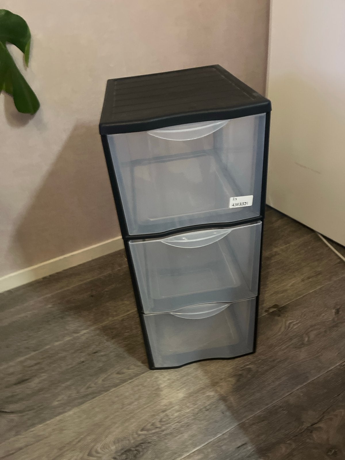 Handige opbergkast met 3 laden, 3 of 4 laden, Ophalen, Gebruikt, Kunststof