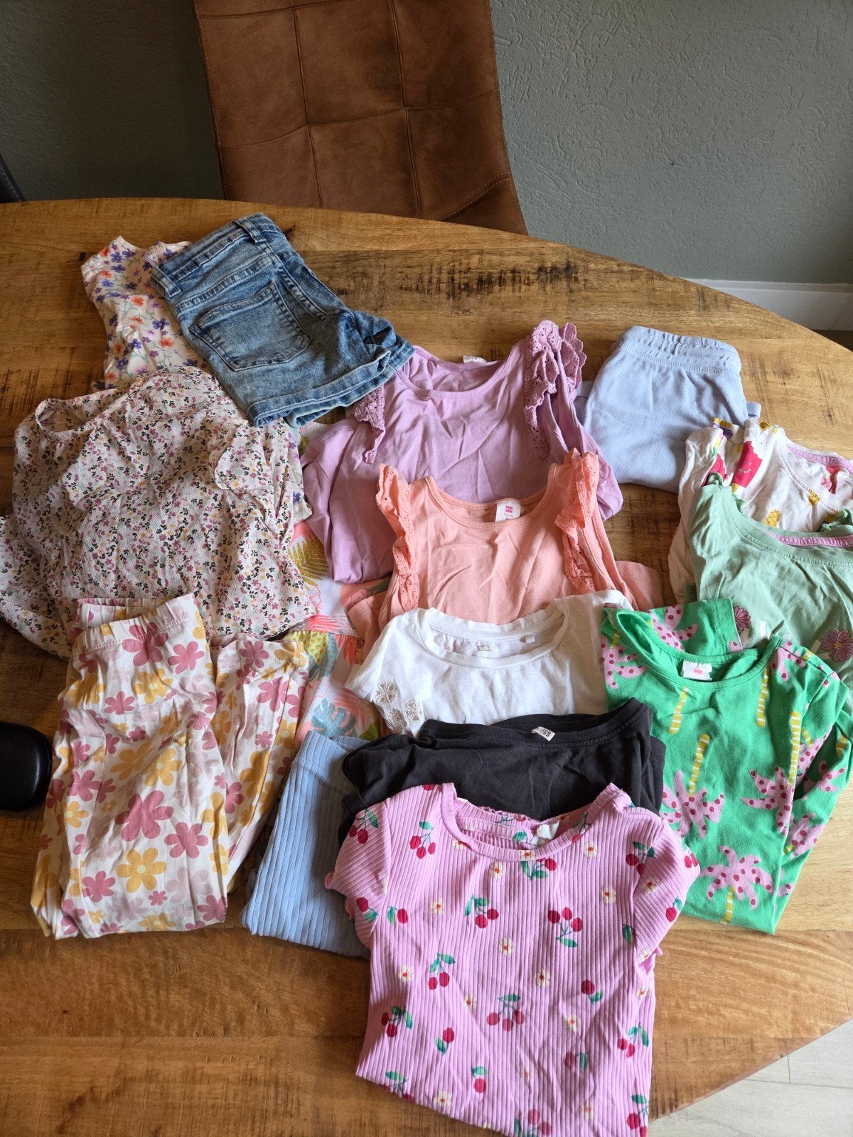 Zomer kleding meisjes maat 122/128 - Diverse setjes, Ophalen of Verzenden, Gebruikt, Meisje, Setje
