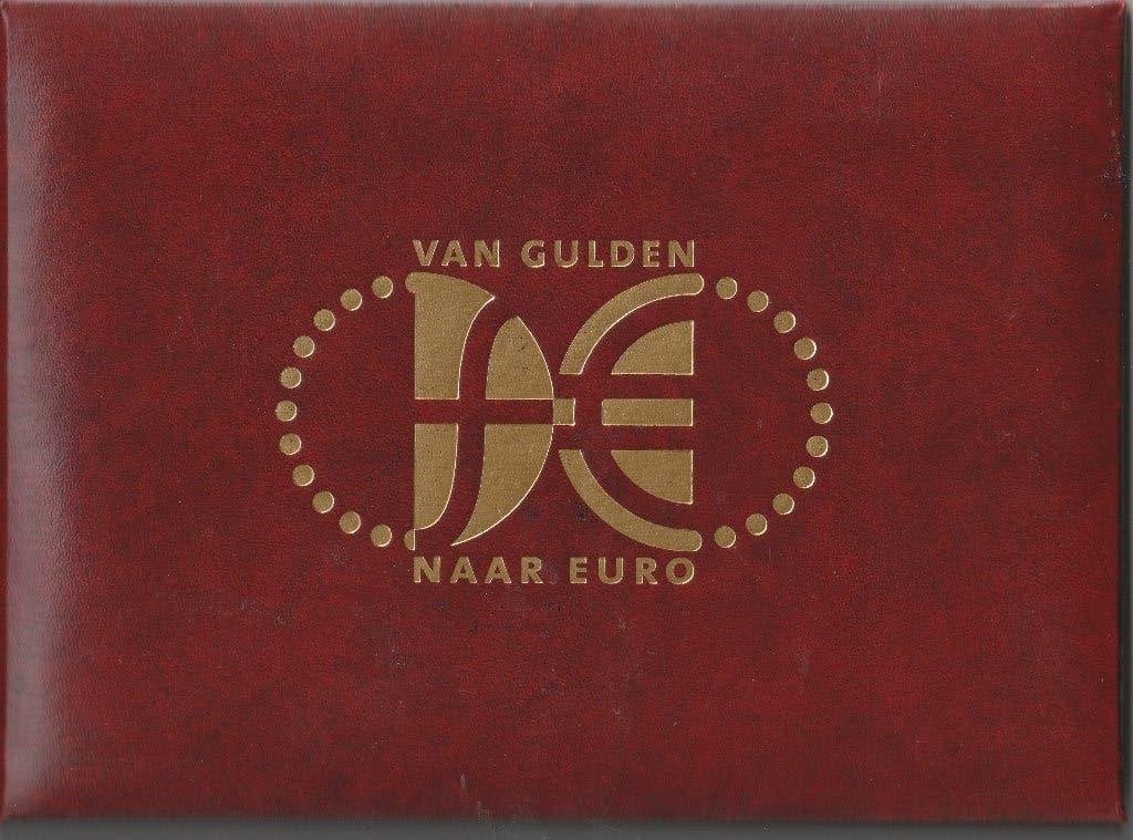 LUXE MAPJE VAN GULDEN NAAR EURO MET 2 ENVELOPPEN, Postzegels en Munten, Ophalen of Verzenden, Onbeschreven, Nederland