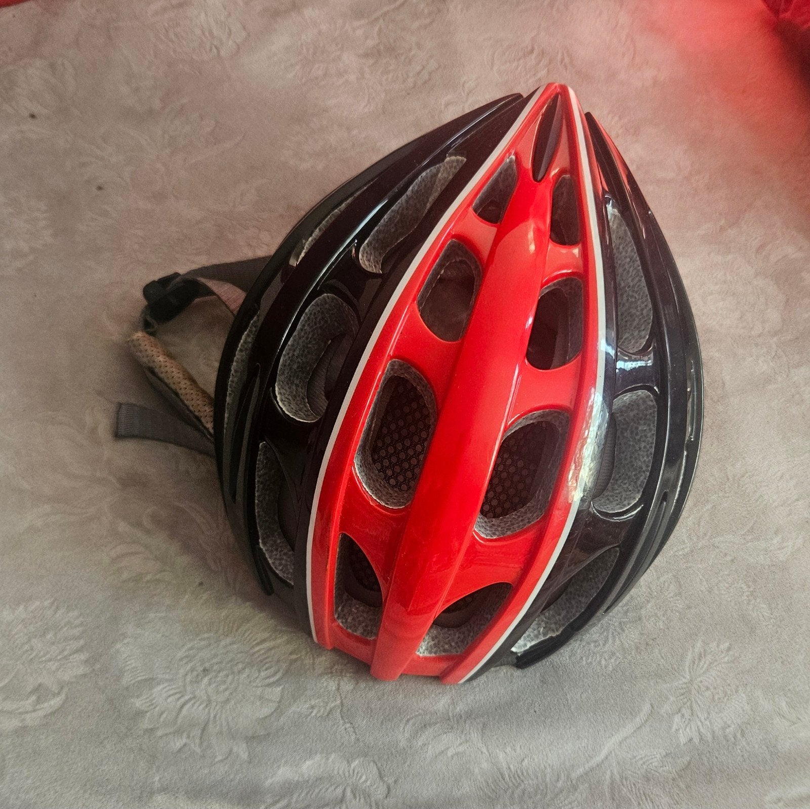Cirrus Fietshelm Zwart/Rood/Wit - Maat M (54-58cm), Ophalen of Verzenden, Gebruikt, M, Cirrus