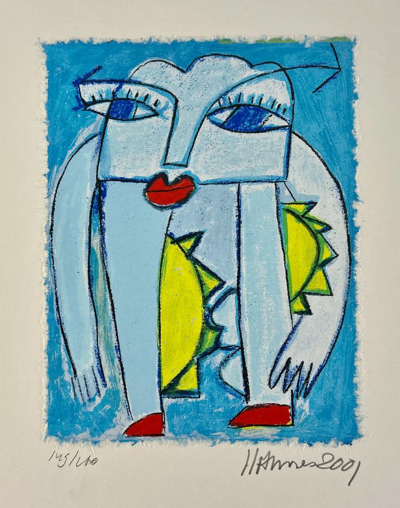 Zeefdruk Hannes Kuiper  ZOMEROPRUIMING, Antiek en Kunst, Verzenden