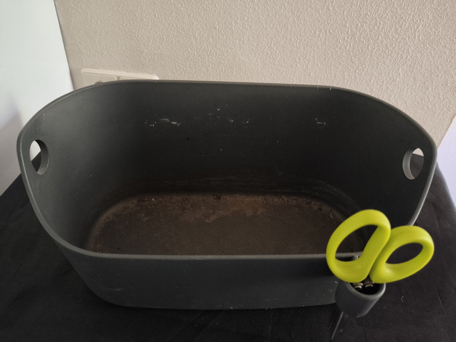Elho keuken kruiden tuin met kruidenschaar, Ophalen of Verzenden, Gebruikt, Kunststof, Grijs