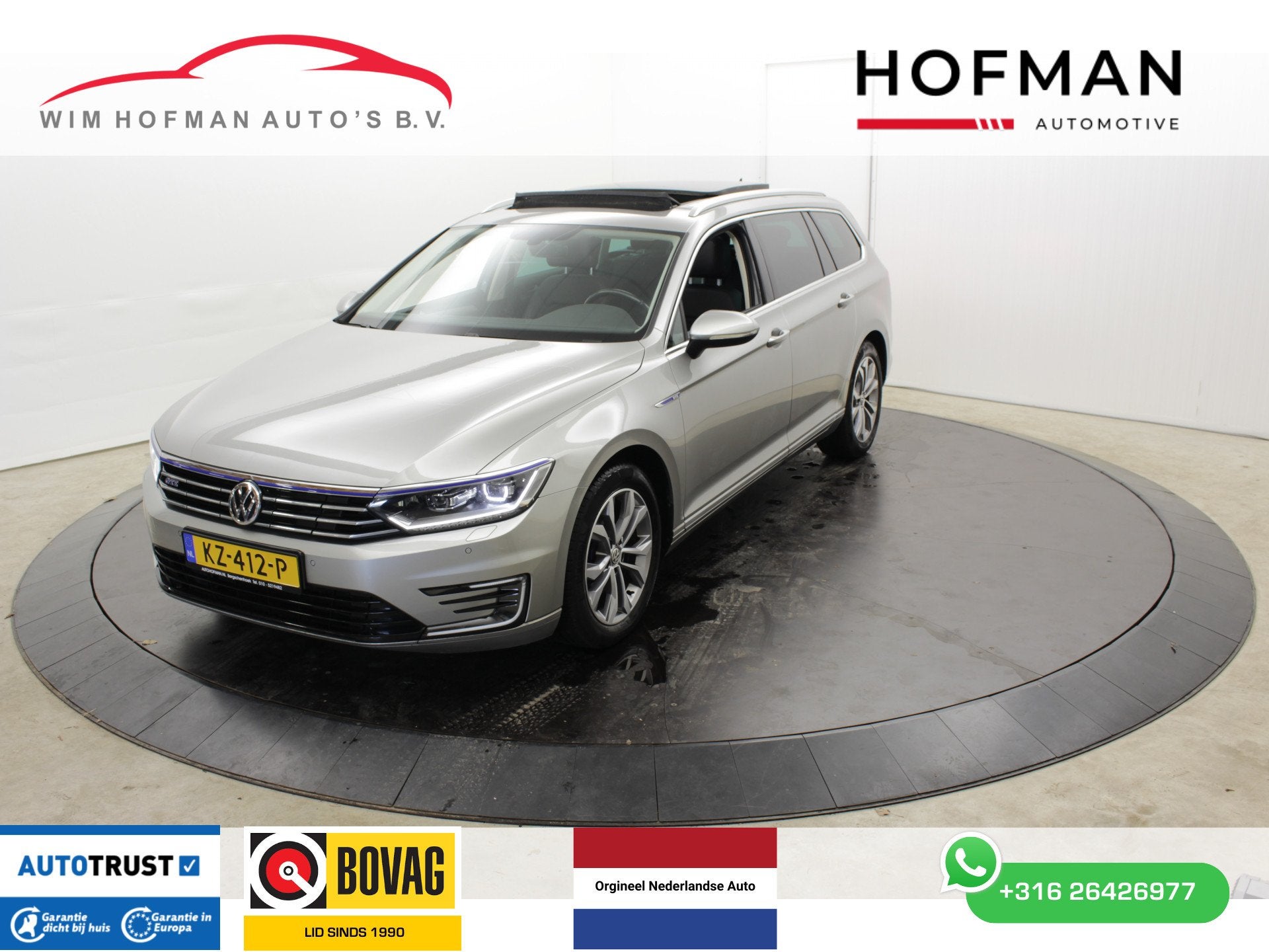 Volkswagen Passat GTE incl winterset Virtual Panodak Leer Ca, 4 cilinders, Hybride Elektrisch/Benzine, 1600 kg, 93 €/maand