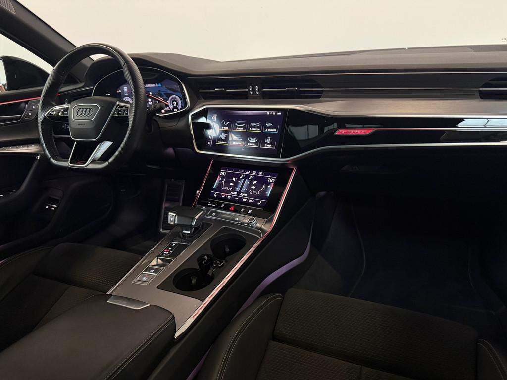Audi A6 Limousine 55 TFSI e quattro S6 Competition ACC Pano, Auto's, Gebruikt, Zwart, 4 cilinders, Alcantara