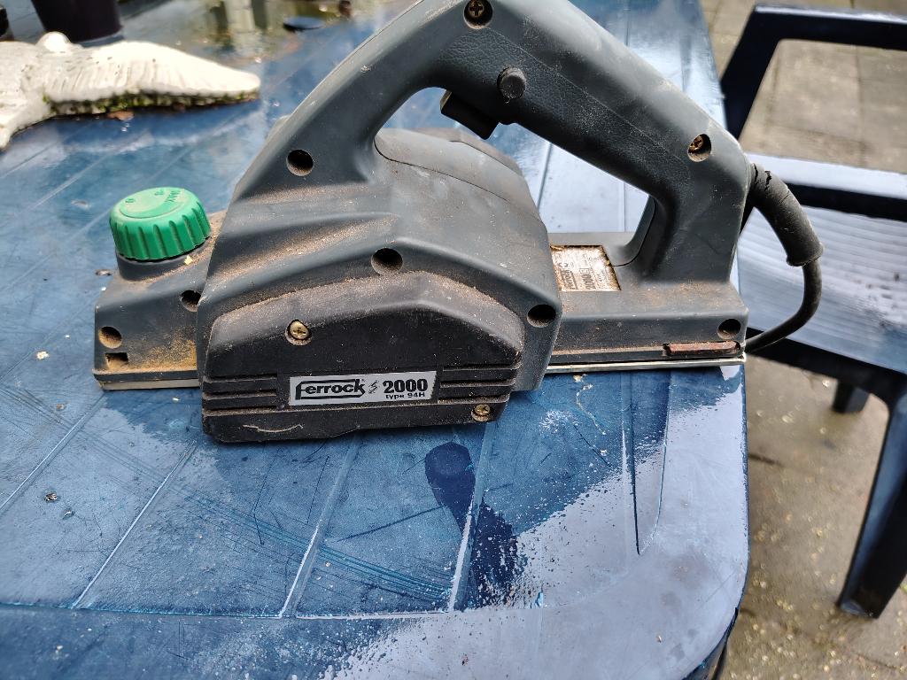 Gebruikte Ferrock 2000 schaafmachine., Doe-het-zelf en Verbouw, Ophalen of Verzenden, Gebruikt, Elektrisch