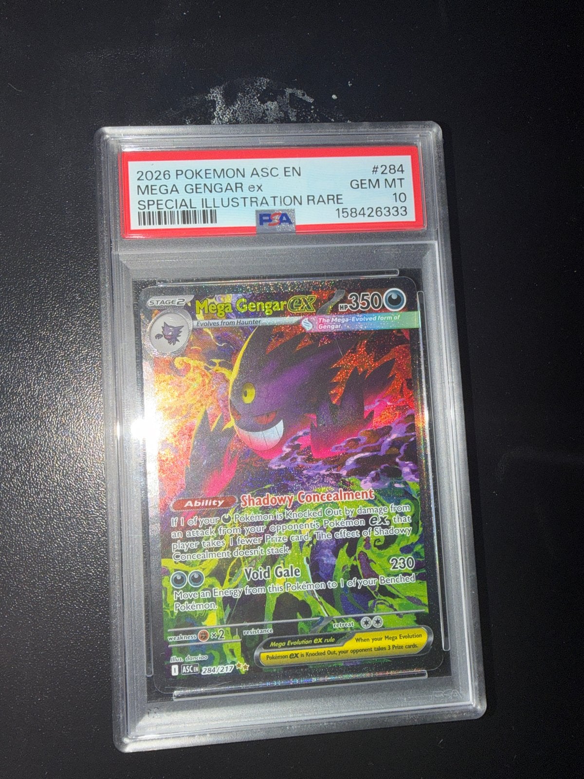 Mega Gengar EX 2026 ASC EN #284 PSA 10 GEM MT (m2444630396 ...