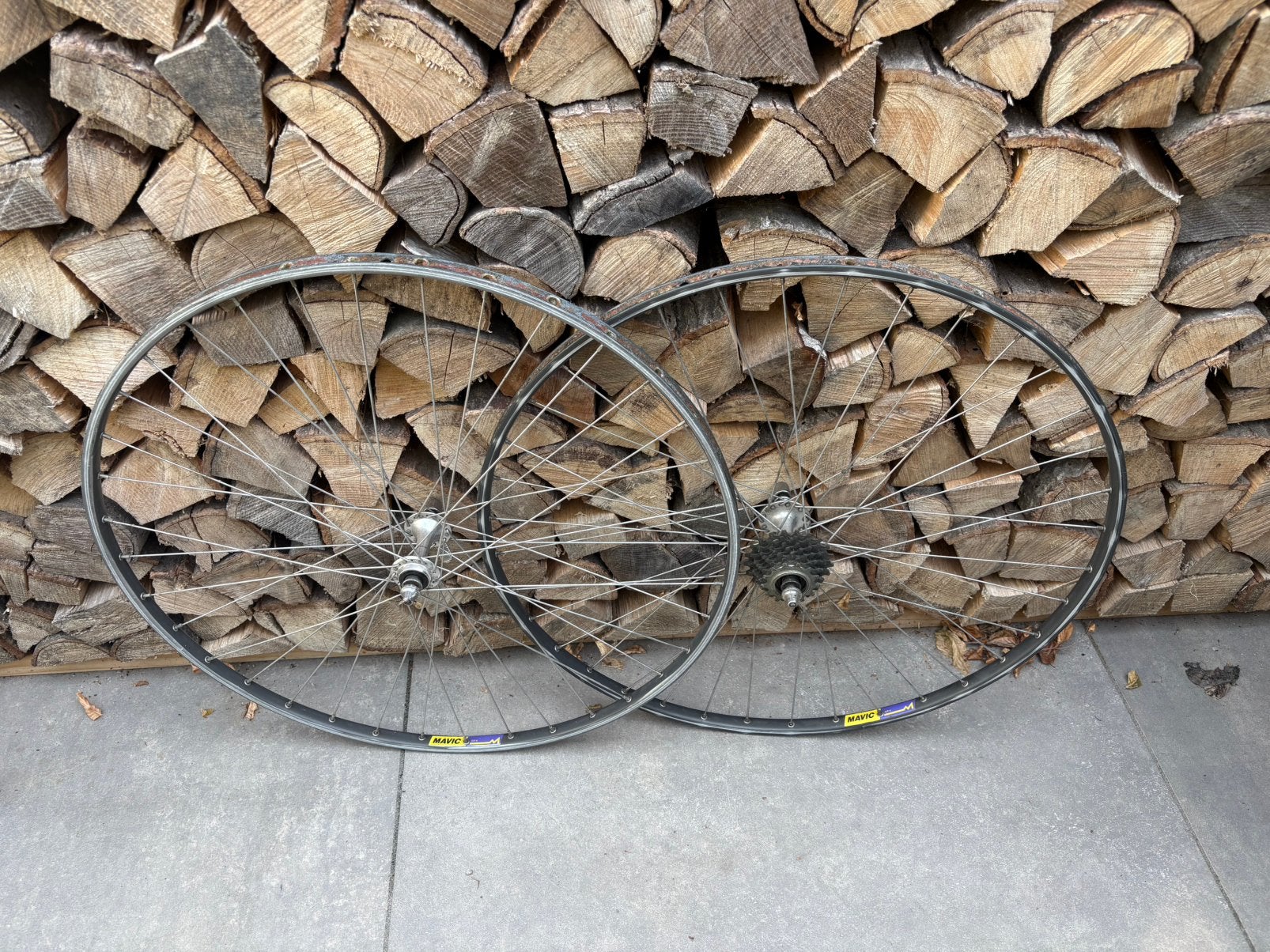 Mavic GP4 / Suntour Superbe Pro naven wielset, Fietsen en Brommers, Fietsonderdelen, Ophalen of Verzenden