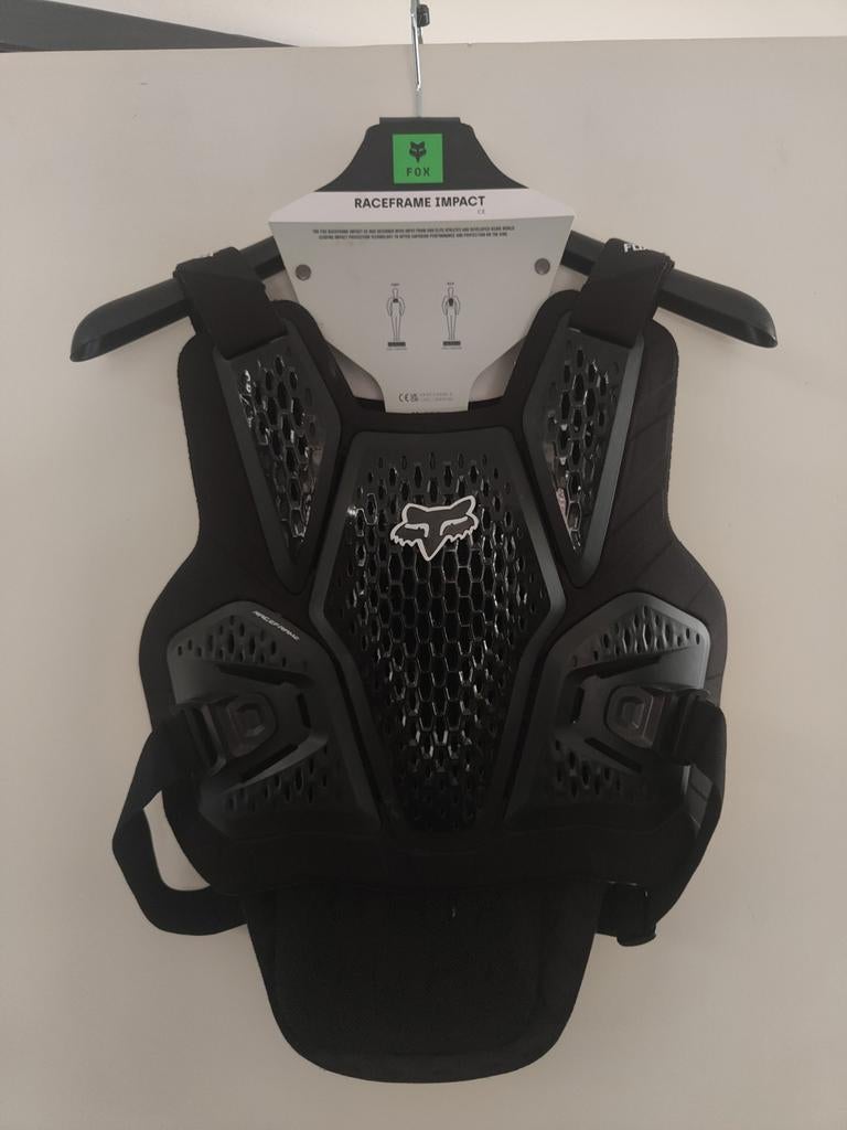 Fox Raceframe Borstbeschermer/bodyprotector maat L/XL  Zwart, Fietsen en Brommers, Fietsaccessoires | Fietskleding, Heren, Ophalen of Verzenden