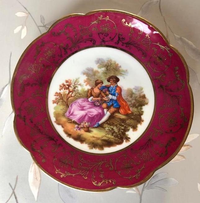 Wandbordje met Fragonard afbeelding, Ophalen of Verzenden