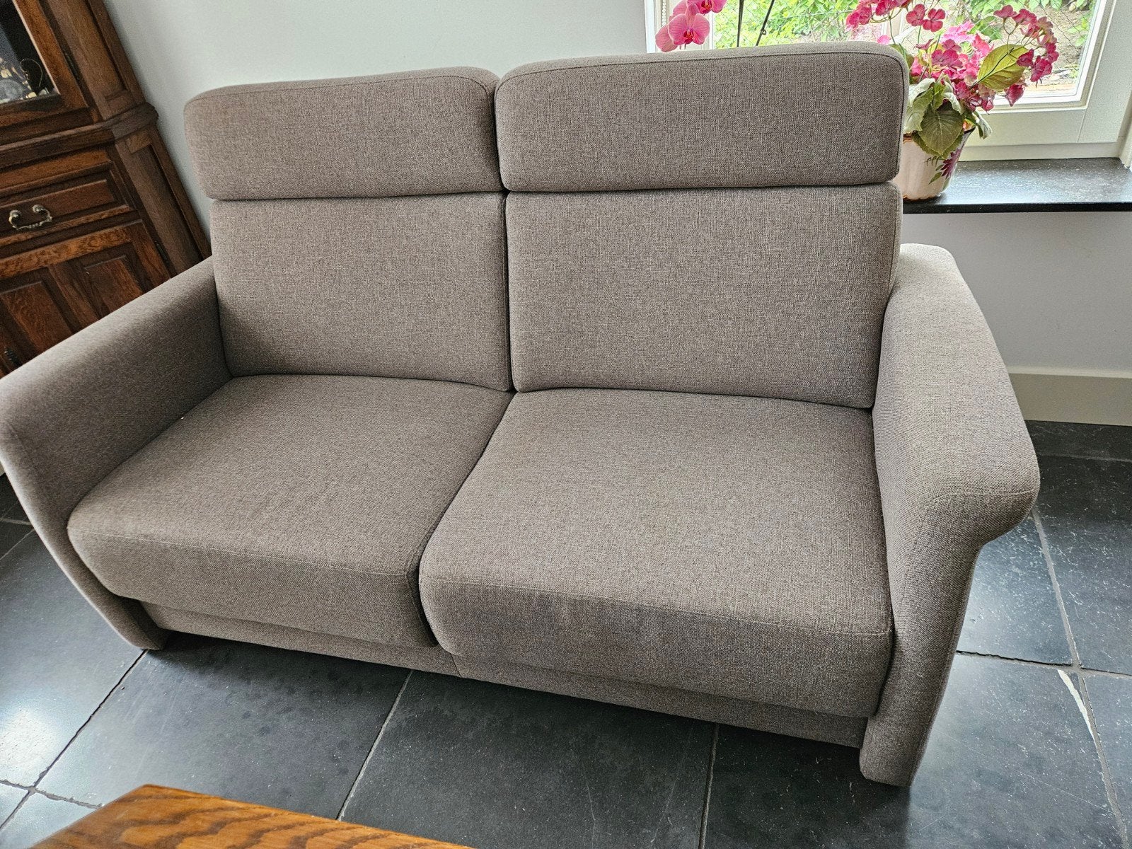 Senioren tweepersoonsbank, Ophalen, Gebruikt, 150 tot 200 cm, Tweepersoons