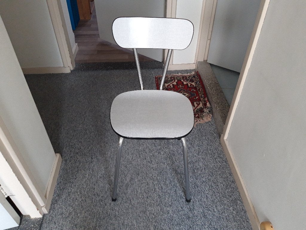 Formica metalen stoel vintage, Ophalen