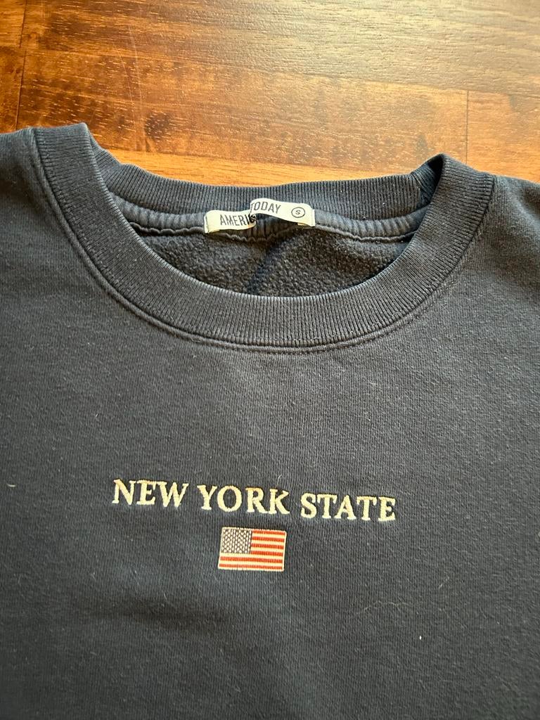 America Today trui maat S donkerblauw, Blauw, Ophalen of Verzenden, Zo goed als nieuw, Lange mouw