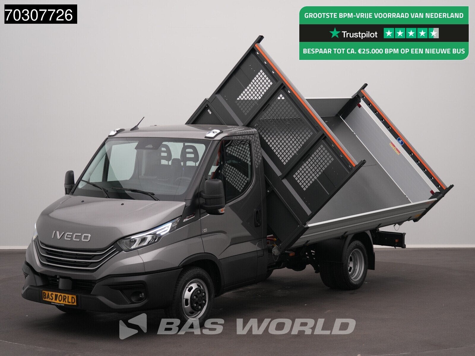 Iveco Daily 35C21 3.0L Automaat Driezijdige Kipper 210PK Dub, Automaat, Multifunctioneel stuurwiel, Stof, Euro 6