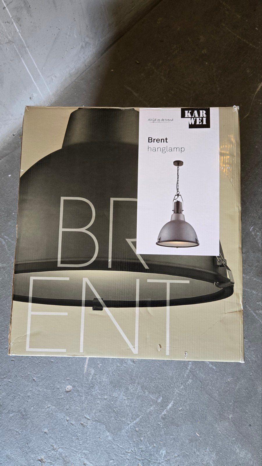 Nieuwe Karwei Brent industriële hanglamp –ongebruikt in doos, Nieuw, Industrieel, Modern, Metaal, E27 (groot)
