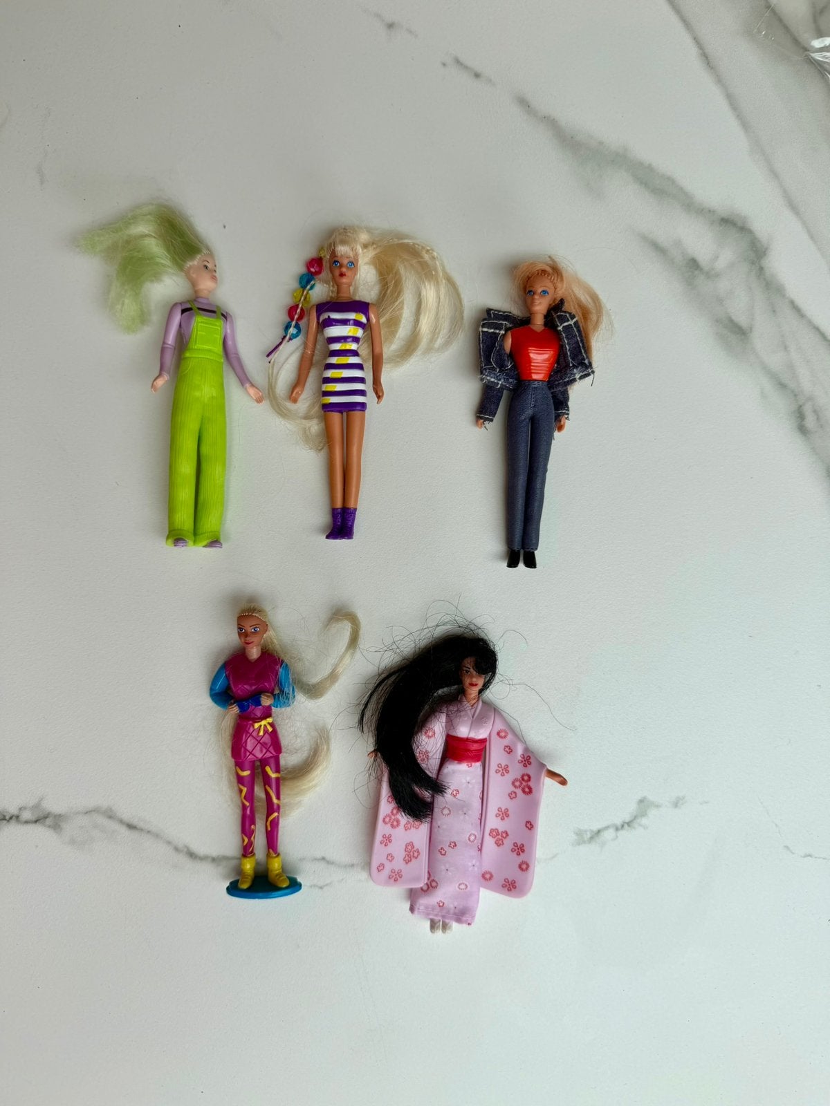 Mini Barbies 5 stuks TOTAALPRIJS, Ophalen of Verzenden, Zo goed als nieuw, Pop