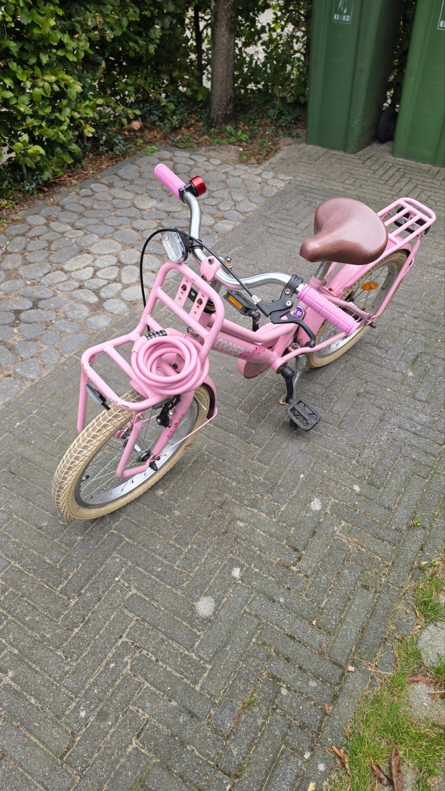 18 inch meisjes fiets, Ophalen, Terugtraprem, Gebruikt, Cooper