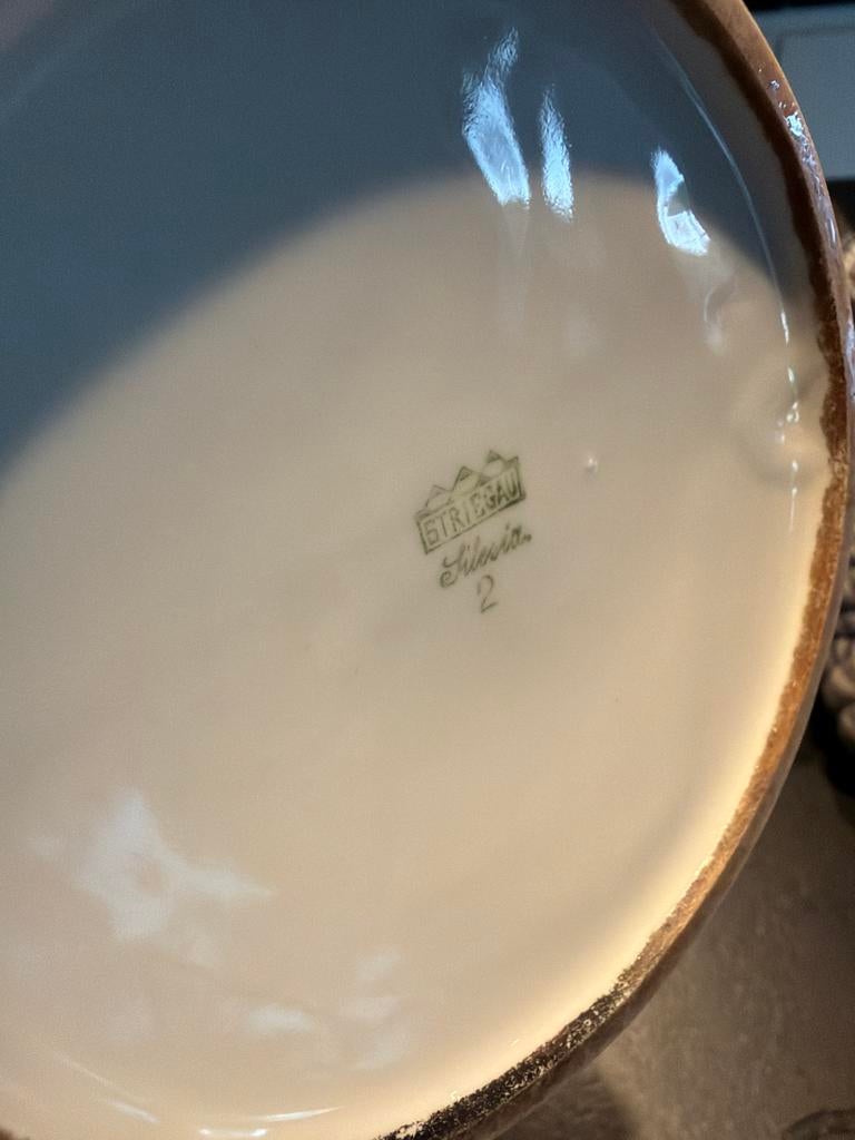 Antieke Striegau Silesia Porseleinen - koffiepot 2, Ophalen of Verzenden
