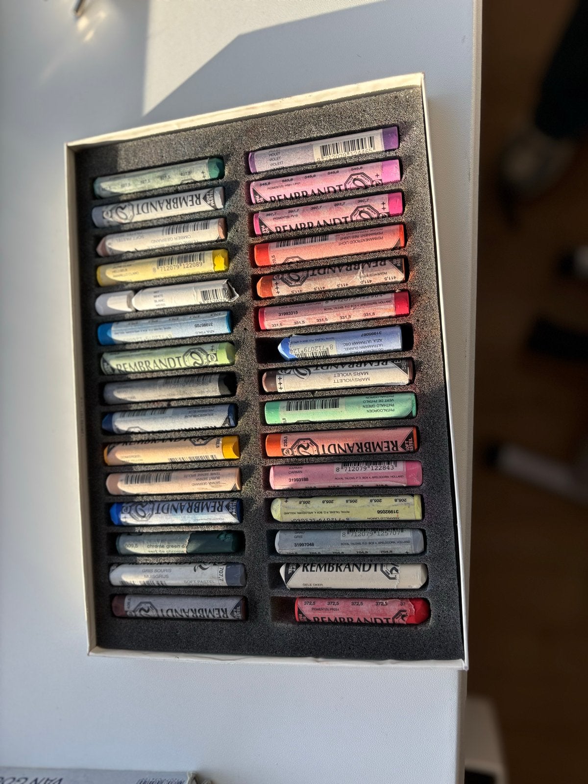 Rembrandt Soft Pastels - 30 stuks (Gebruikt), Hobby en Vrije tijd, Ophalen of Verzenden, Gebruikt, Overige typen