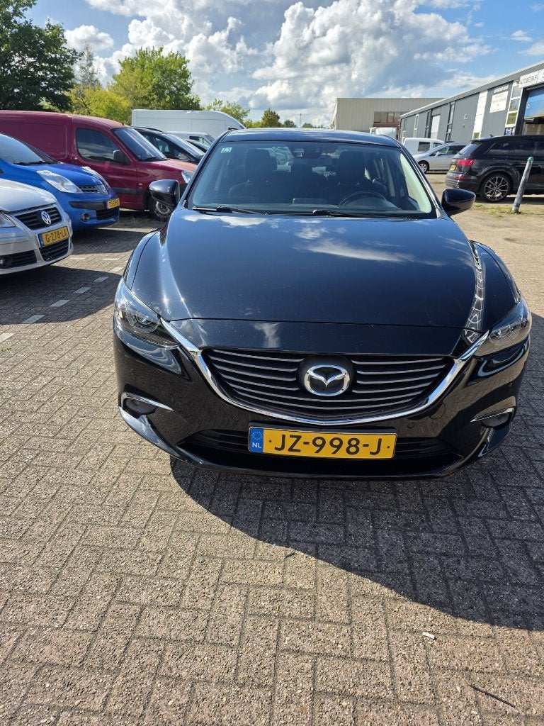 Mazda 6 2.2D 110KW Sedan Aut6 2015 Zwart, Auto's, Zwart, 4 cilinders, 2191 cc, Diesel