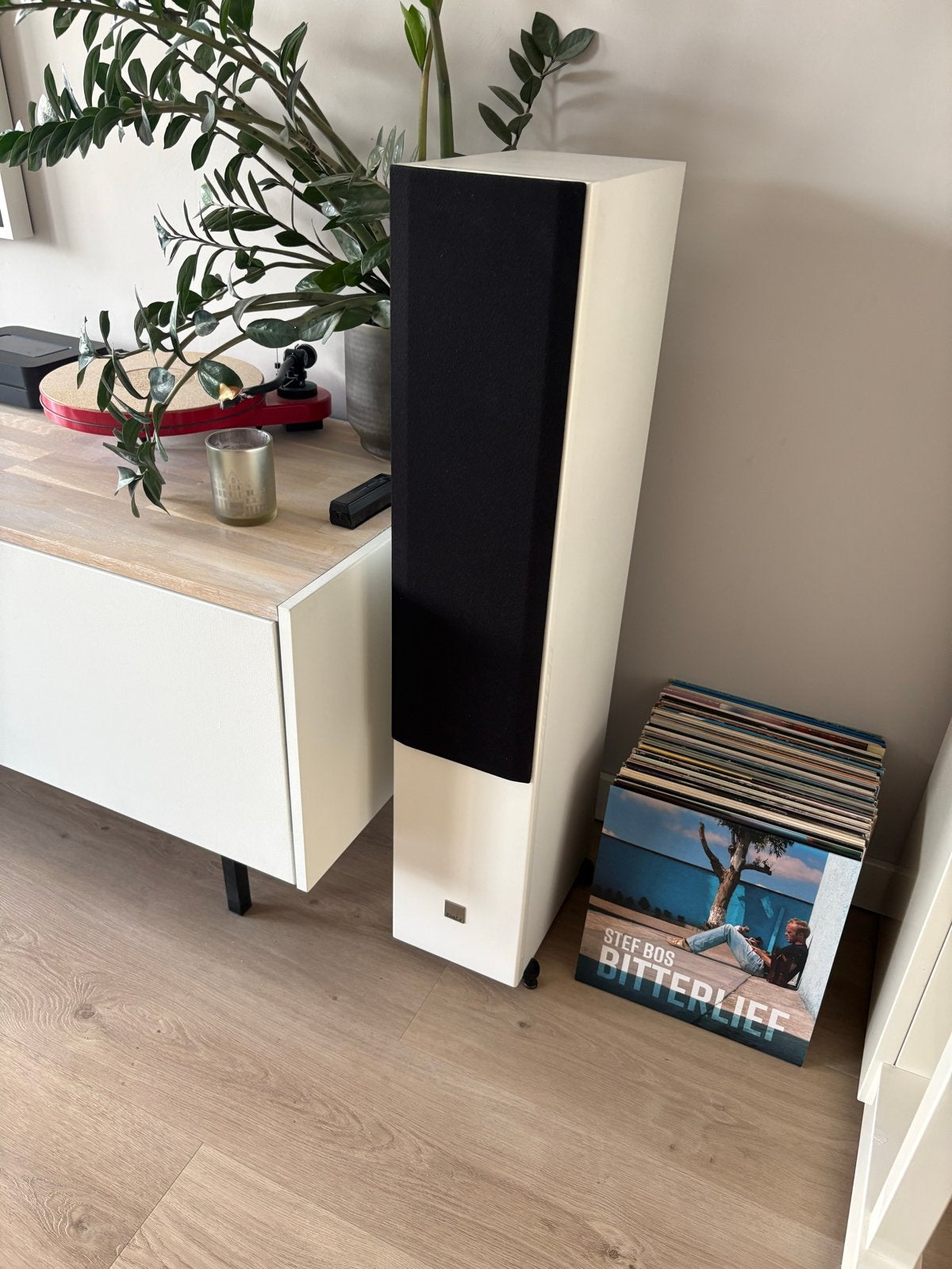 Dali Opticon 6 MK1 Hoogglans Wit Vloerstaande Speakerset, Ophalen, Vloerstaande luidspreker, Zo goed als nieuw, Basreflex