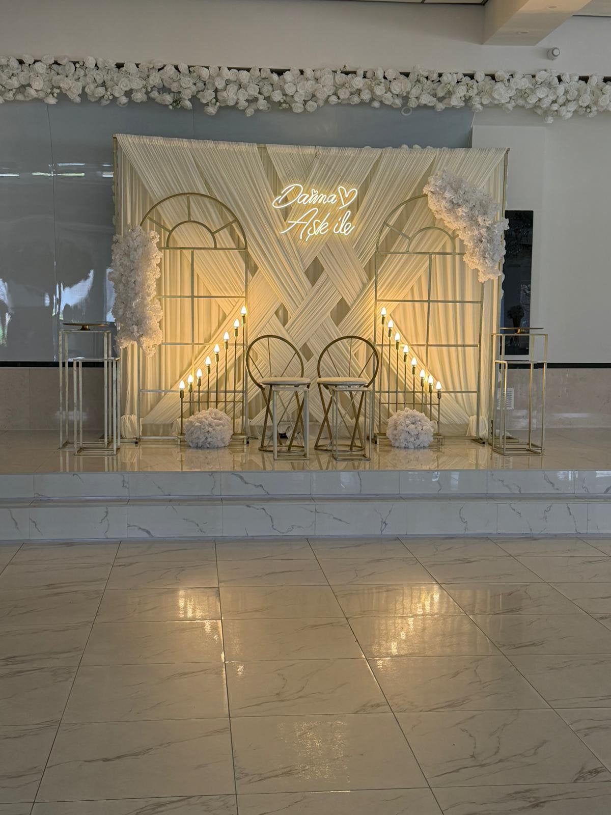 Backdrop Verhuur – Bruiloft, Verlofing & Events (Heel NL), Ophalen of Verzenden