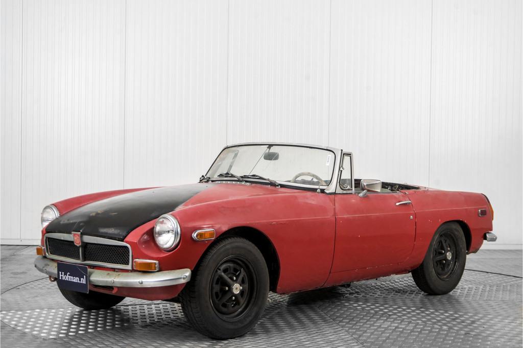MG B (bj 1973), Auto's, MG, Bedrijf, Te koop, B, Open dak, Overige brandstoffen, Cabriolet, Handgeschakeld, Geïmporteerd, Rood