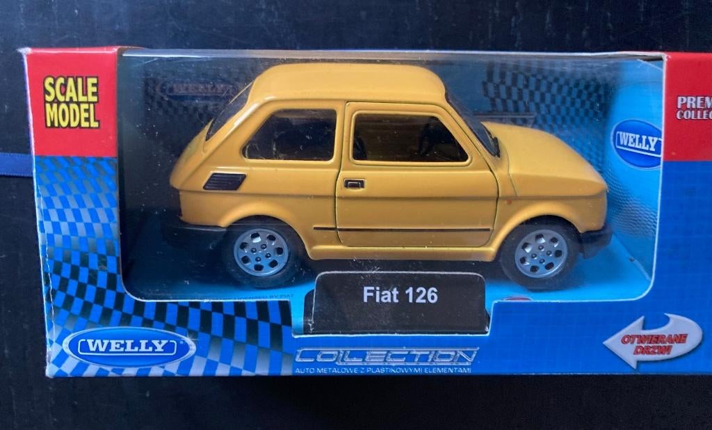Modelauto Fiat 126 1:32, Ophalen of Verzenden, Zo goed als nieuw, Auto, Overige merken