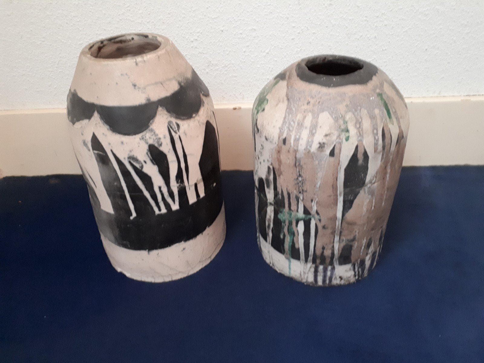 Vazen set raku keramiek 5€ samen, Ophalen
