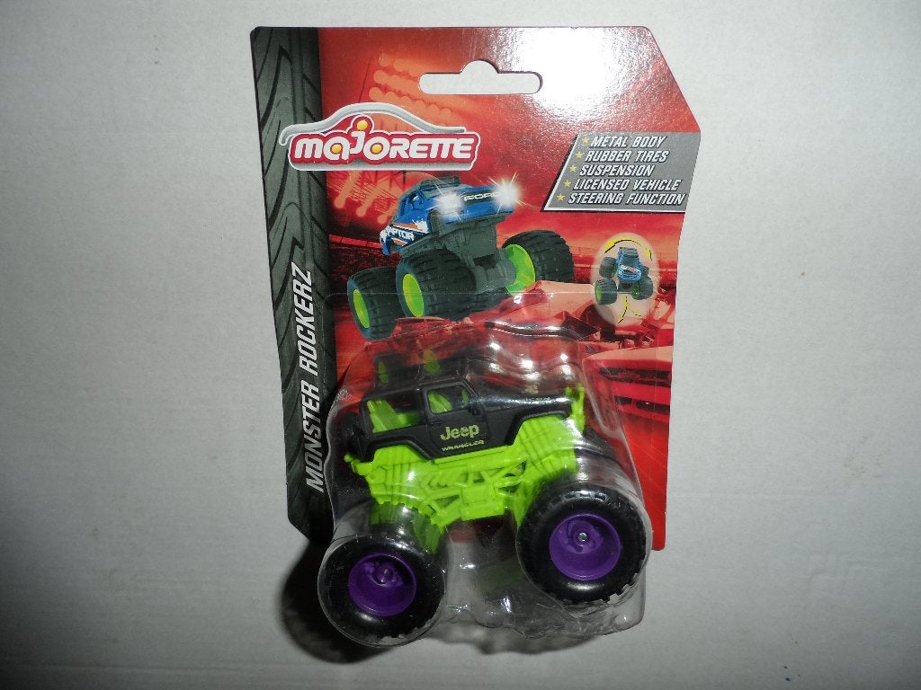 Majorette Monster Rockerz - Jeep Wrangler - 1:64, Ophalen of Verzenden, Nieuw, Auto