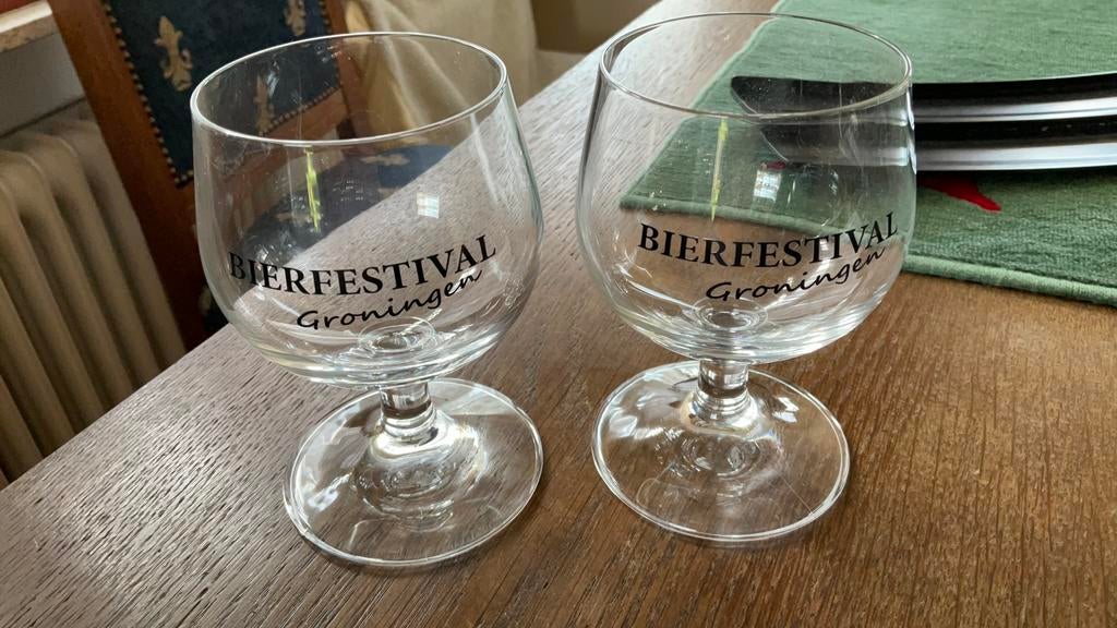 Bierfestival bierglazen, Ophalen of Verzenden, Zo goed als nieuw, Glas of Glazen, Overige merken
