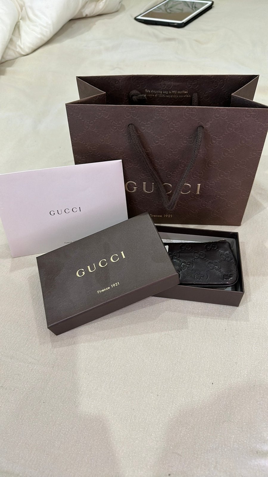 Gucci coinbag, Ophalen of Verzenden, Zo goed als nieuw, Zwart