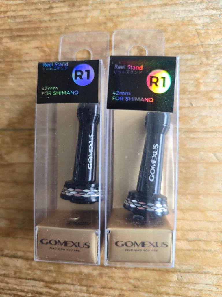 2 Gomexus reel stand Shimano stella stradic vanford certate, Ophalen of Verzenden, Nieuw, Molen
