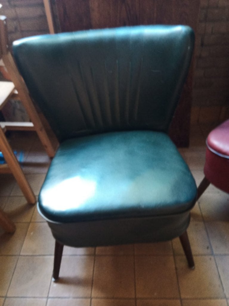 Vintage cocktail stoel jaren 50, Gebruikt, Twee, Overige kleuren, Retro