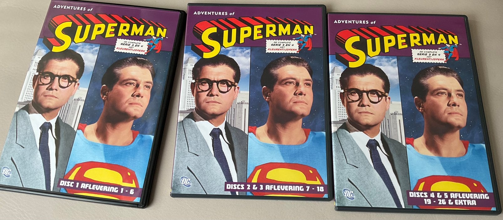 Adventures of Superman - complete serie 1 t/m 4 DVD Boxset, Boxset, Ophalen of Verzenden, Zo goed als nieuw, Vanaf 6 jaar