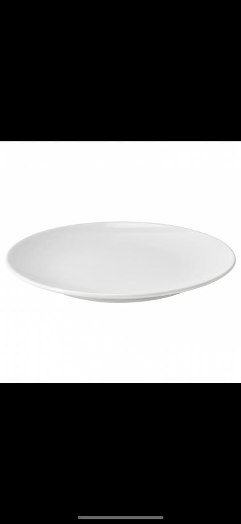 Witte borden 20cm 30 stuks, Ophalen of Verzenden, Zo goed als nieuw, Bord(en), Overige stijlen