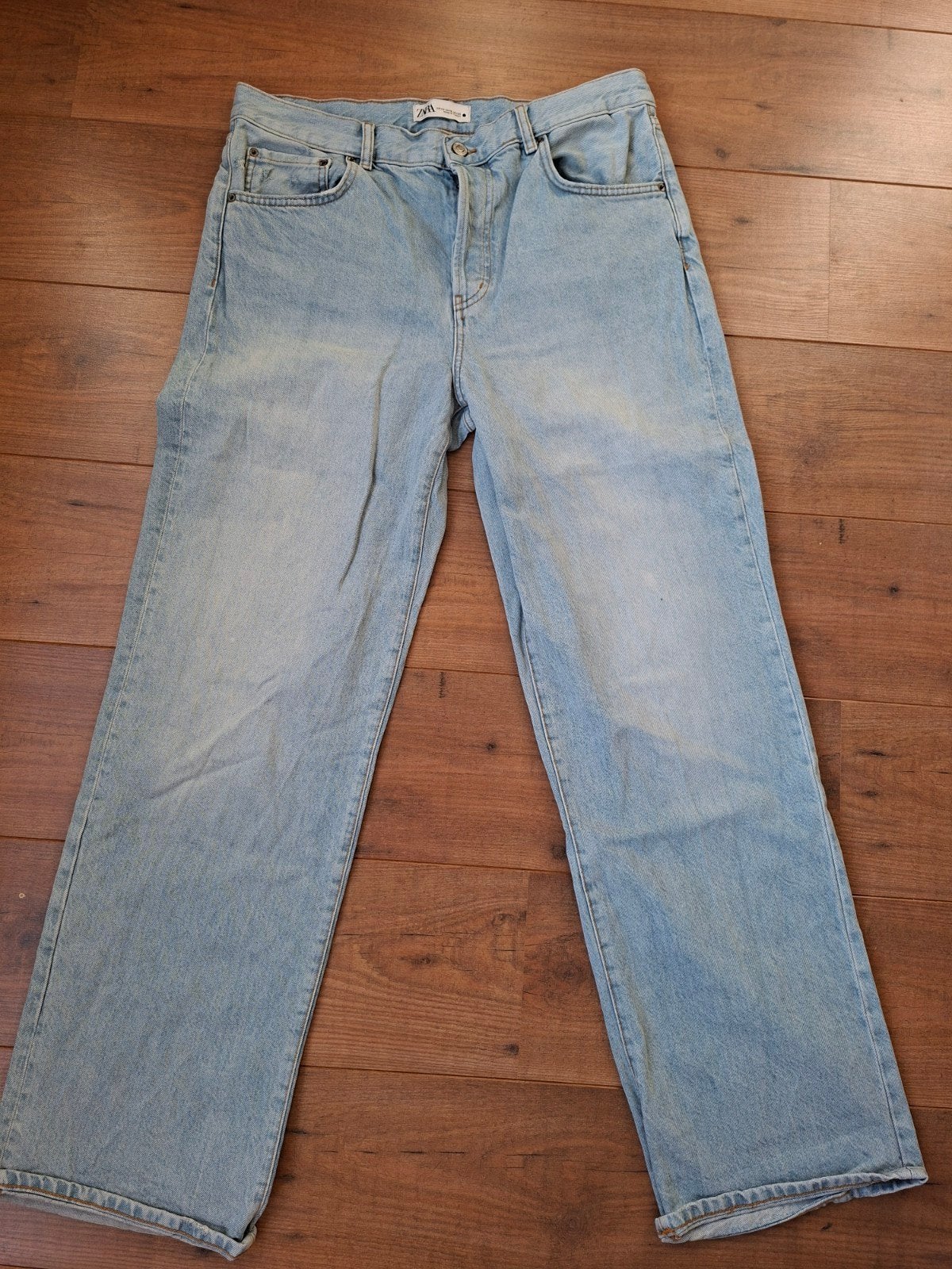 Zara Lichte Wijde Jeans Maat 42, Kleding | Dames, Zara, Ophalen of Verzenden, Blauw, W33 - W36 (confectie 42/44)