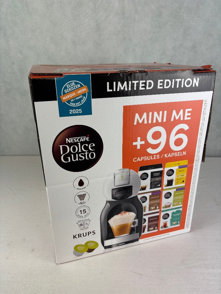 Krups Dolce Gusto Mini Me + 96 Capsules Limited Edition, De Schutterij 27 3905 PK Veenendaal Nederland, Koffiepads en cups, Groupe SEB Nederland B.V.