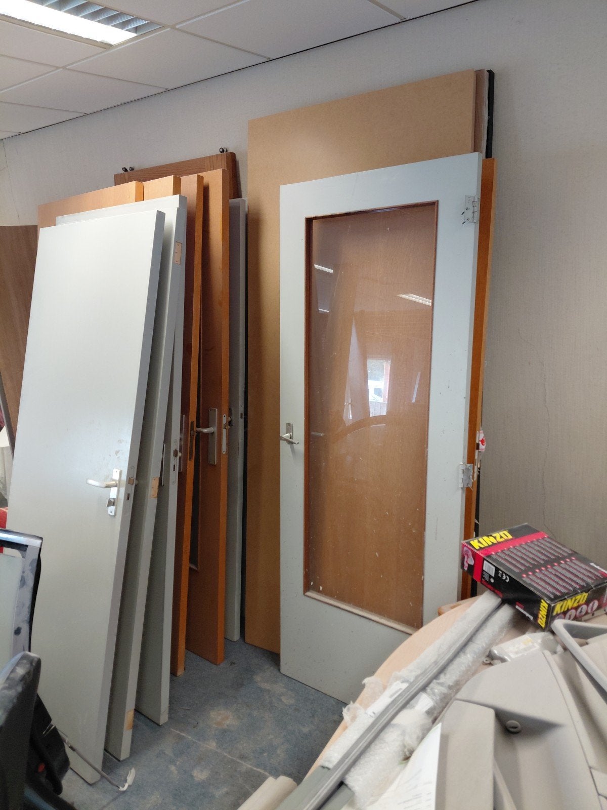 oude deuren, Deurkozijn, Zo goed als nieuw, 150 tot 225 cm, Inclusief glas