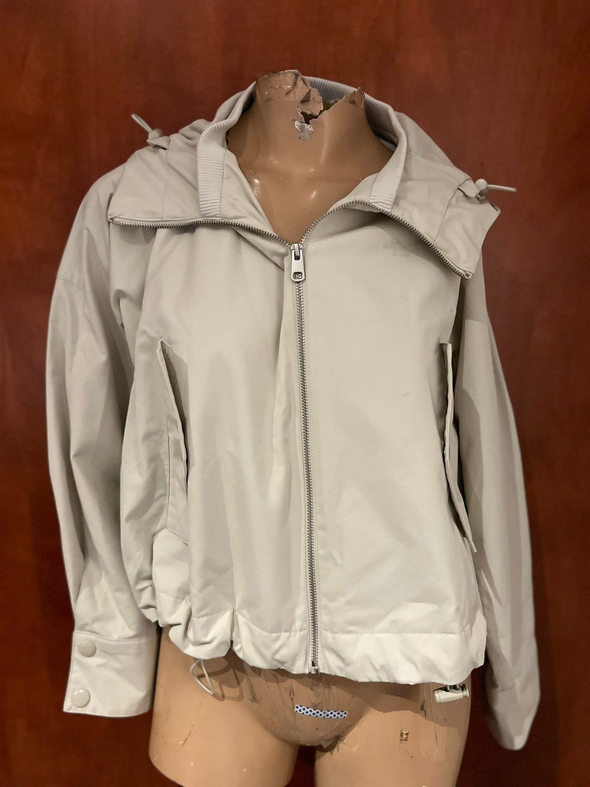 ZARA zomerjas mat capuchon xs nieuw offwhite, F, G, Ophalen of Verzenden, Zo goed als nieuw