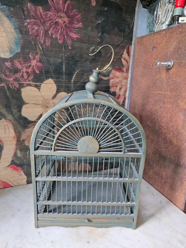 Oud houten vogelkooitje nr1, Ophalen of Verzenden