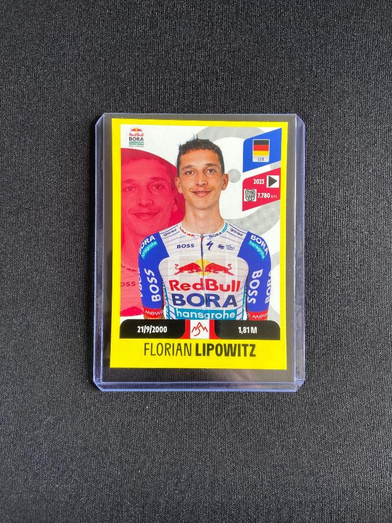 Florian Lipowitz Panini Tour de France 2026 Sticker Red Bull, Verzenden, Zo goed als nieuw, Overige sporten, Poster, Plaatje of Sticker