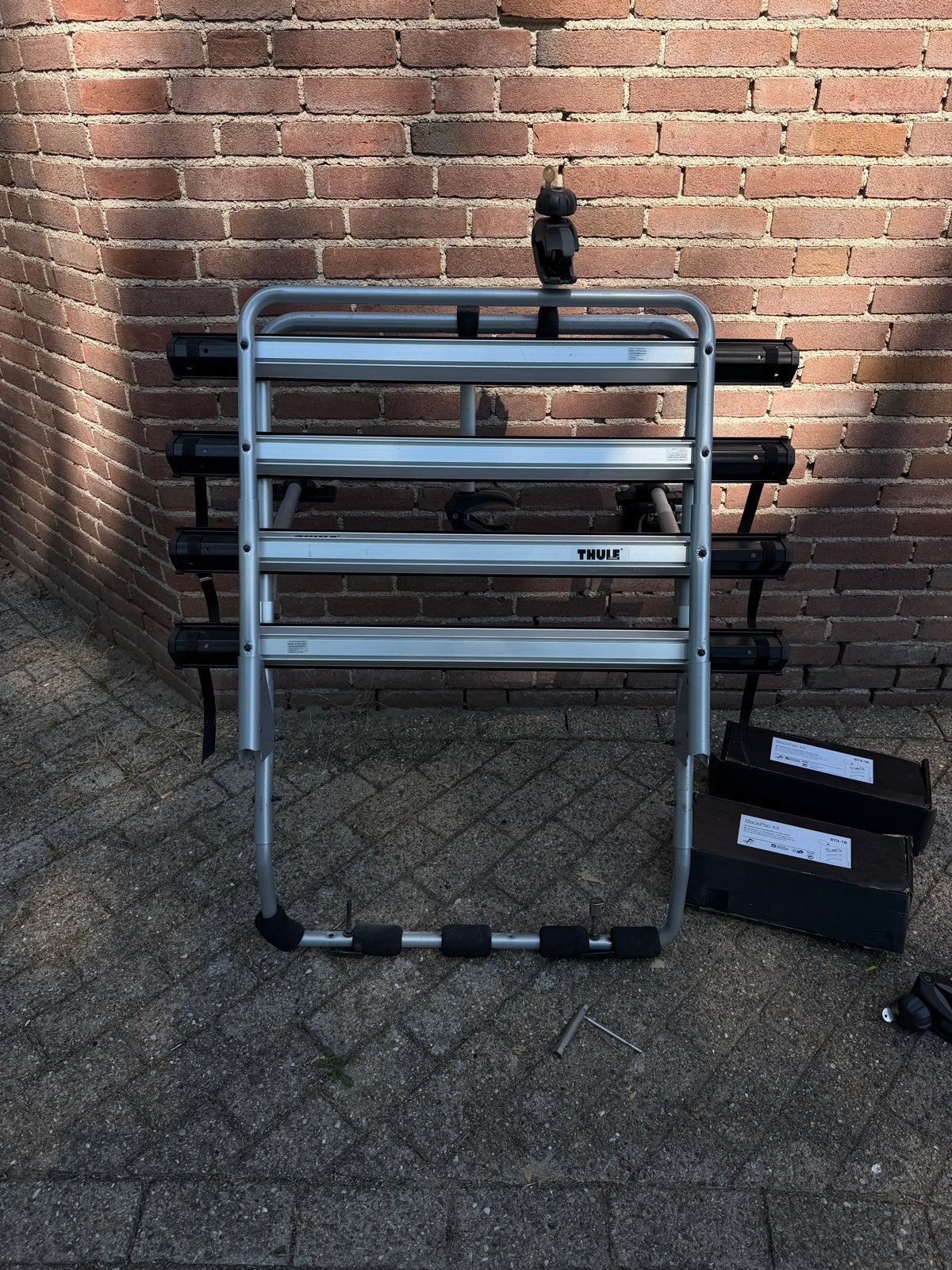 Thule BackPac fietsendrager voor 4 fietsen, Auto diversen, Ophalen, 3 fietsen of meer, Gebruikt, Achterklepdrager