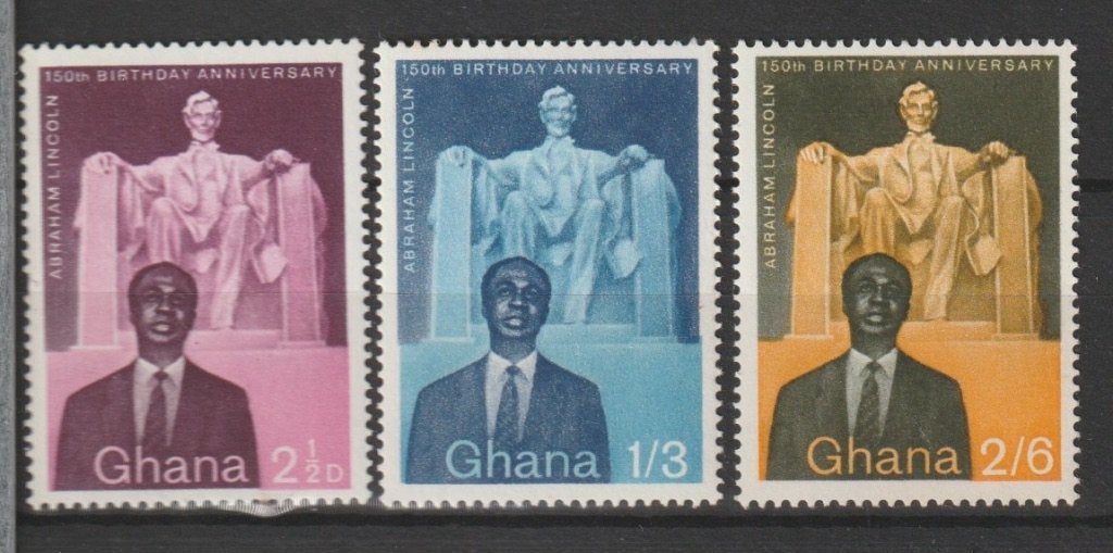 TSS Kavel 810179 Ghana  Pf minr 39A-41A, Ophalen, Overige landen, Postfris